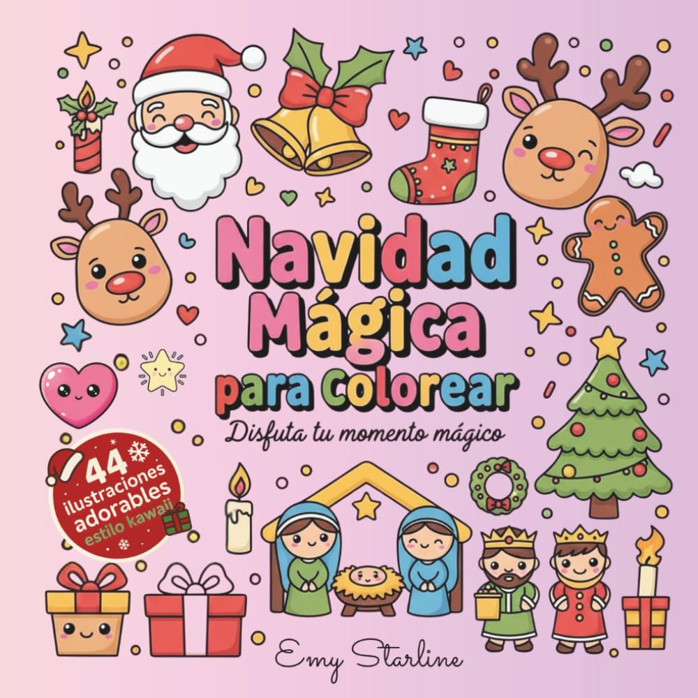 Navidad Mágica para Colorear: Disfruta tu momento mágico