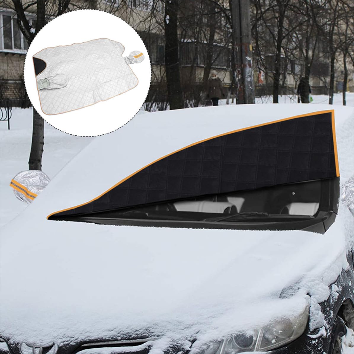 2 Piezas Cubierta de Nieve para Parabrisas de Coche