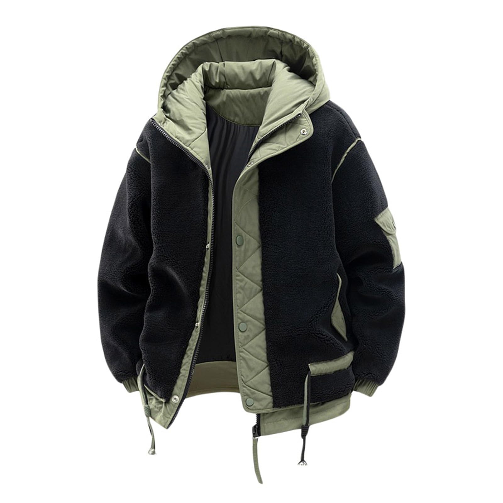 Abrigo Hombre Trenca Hombre Abrigo Acolchado Gabardina Parkas Invierno Chaquetas De Plumas Plumas Paño Parkas Militares Chaqueta Negra Largo Parka Larga Chaqueta Acolchada Parka Entretiempo Cazadora