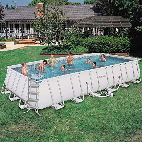 Piscina Estrutural Retangular Luxo 26.845l Completa 110v Bestway