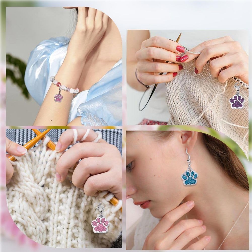 SUNNYCLUE 1 scatola 12 pezzi Ciondoli Ape Marcatori per Punti A Maglia Simpatici Clip Rimovibili su Bracciali Ciondolo Fiori Margherita Ciondoli
