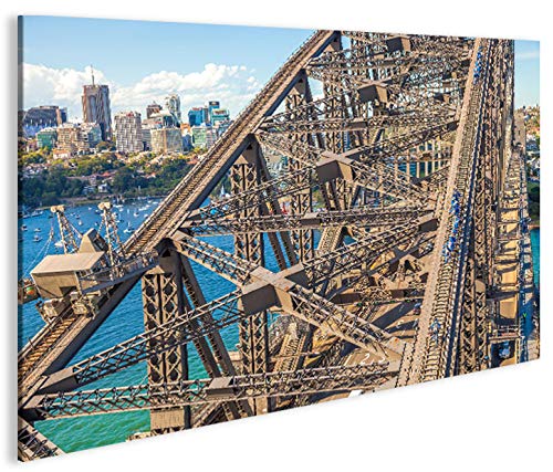 islandburner Cuadro sobre lienzo Harbour Bridge Sydney Australia 1K XXL Póster Lienzo Lienzo Decoración Salón Marca