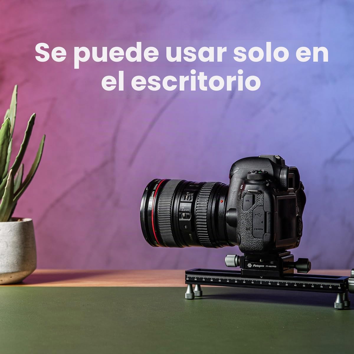 Fotopro Deslizador de Riel de Enfoque Macro para fotografía Macro de Primeros Planos con Placa de liberación rápida de aleación de Aluminio Universal Camera Slider for DSLR Camera Camcorder