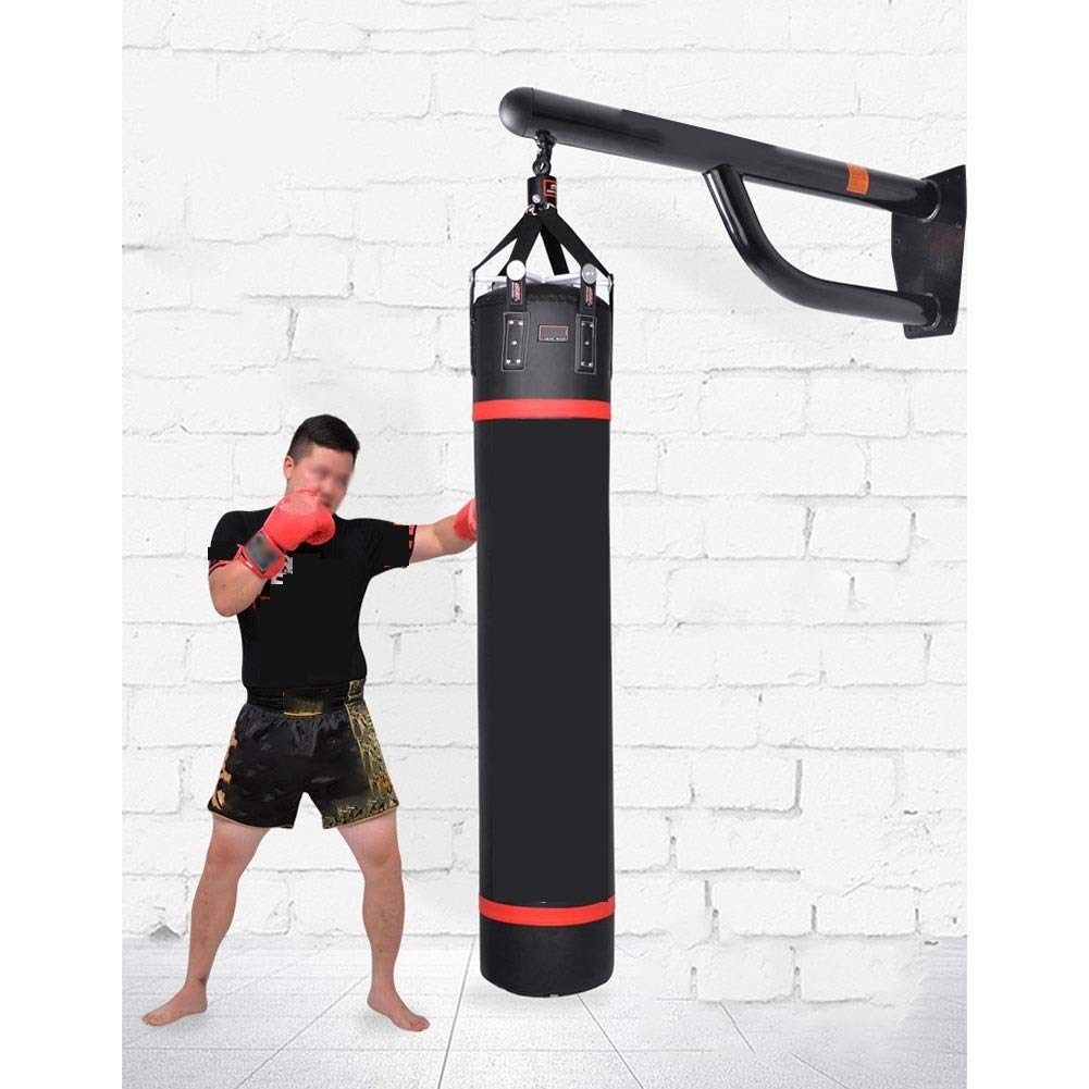 ZHANGQINGXIU Heavy Punch Bag Wall Bracket, Indoor Boxing Wall Hanger 350KG Metal Boxing Suspension Frame For Tai Quan MMA Training, 4 Sizes (Color : White, Size : 60cm)