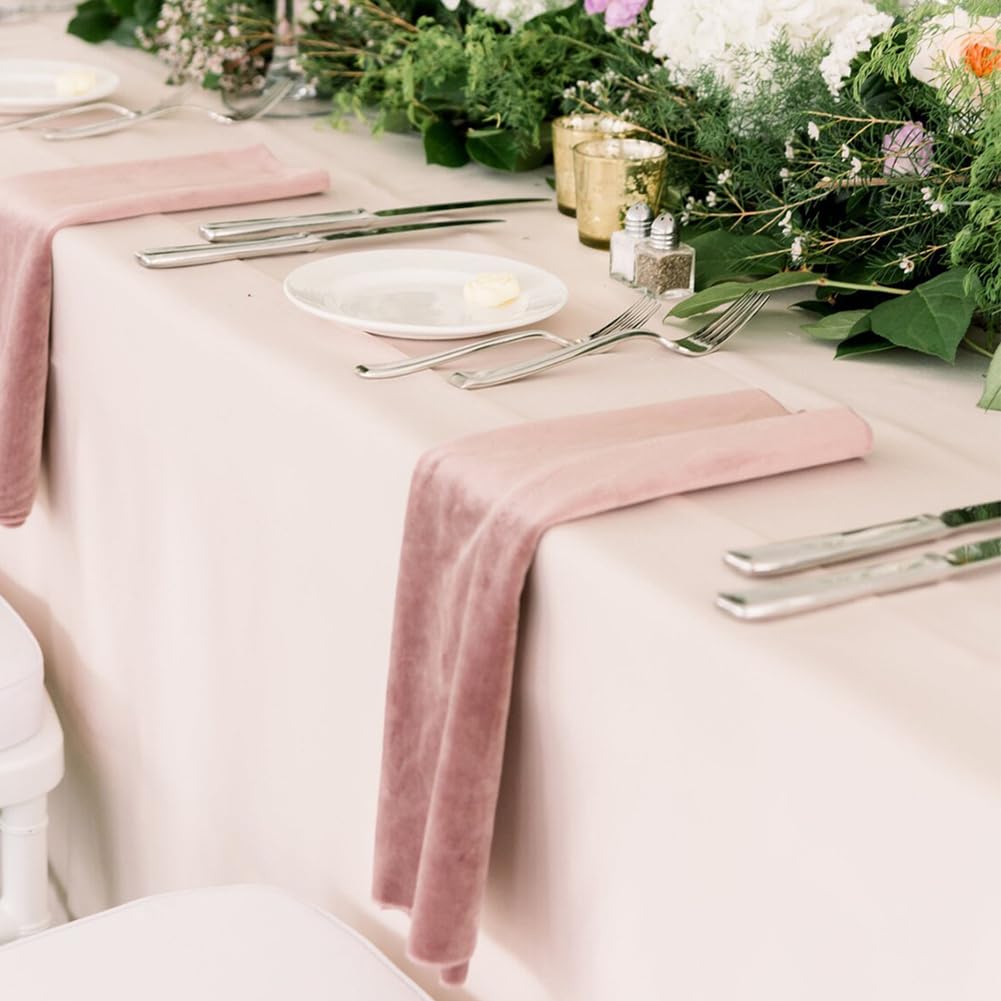 20 servilletas de terciopelo lavables servilletas de mesa reutilizables, 45 x 45 cm, suaves, cómodas, para bodas, cenas, Navidad, cumpleaños, fiestas, decoración de mesa, azul zafiro