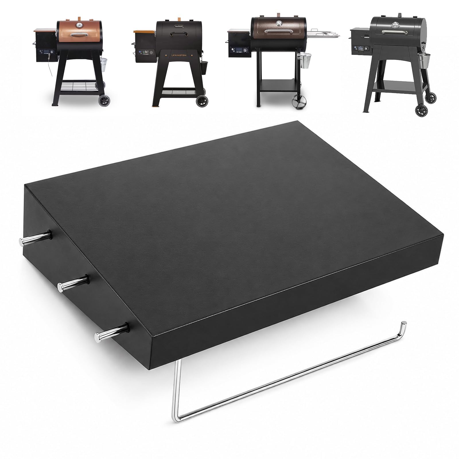 Utheer Grill Side Shelf for Pit Boss Lexington 500 Onyx and PB440D2
