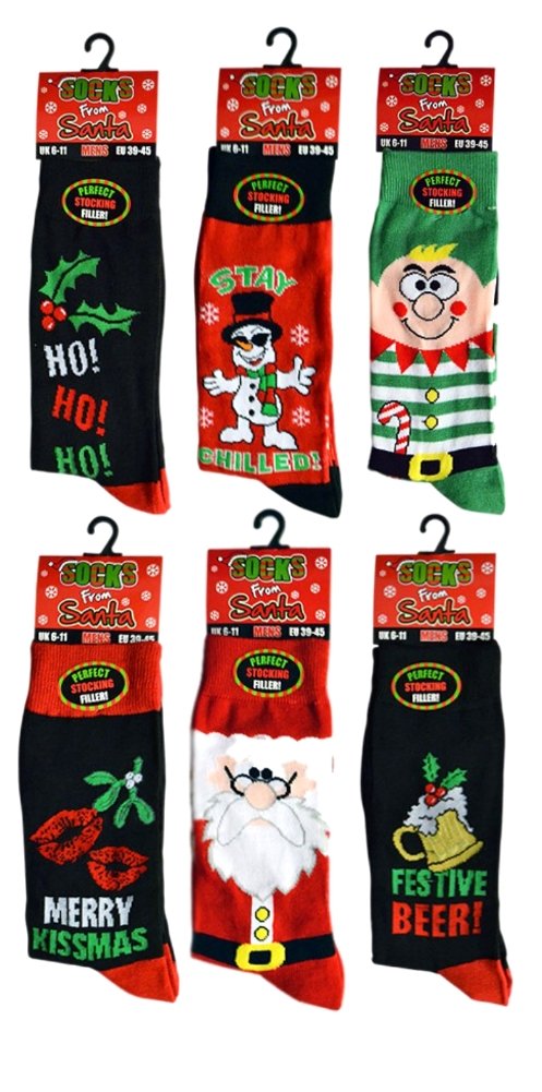Chaussettes du Père Noël de MANY MORNINGS, chaussettes pour femmes, chaussettes pour hommes, chaussettes dépareillées, chaussettes colorées, cadeau pour femmes, cadeau pour homme - France