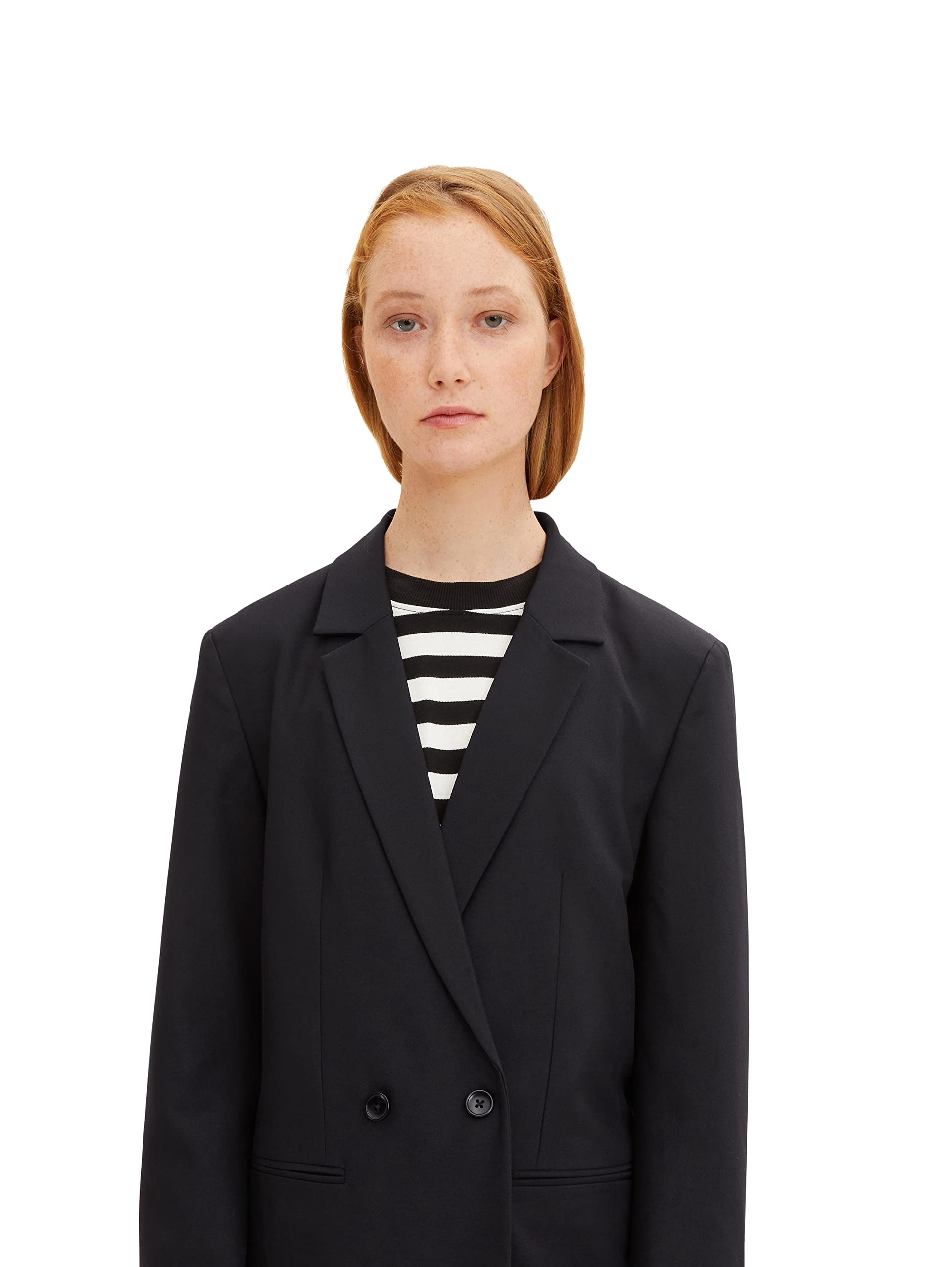 TOM TAILOR Denim Damen 1034108 Boyfriend Blazer (1er Pack)