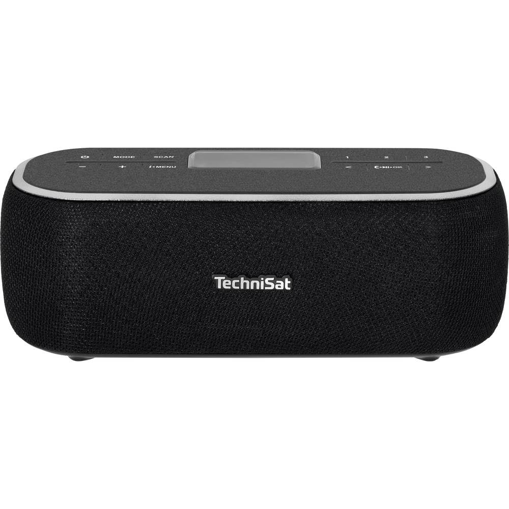 TechniSat DIGITRADIO BT 1 - Altavoz Bluetooth portátil con radio digital DAB+ (FM, reloj, despertador, memoria favorita, función manos libres, entrada auxiliar, teclas de marcación directa, batería, 6