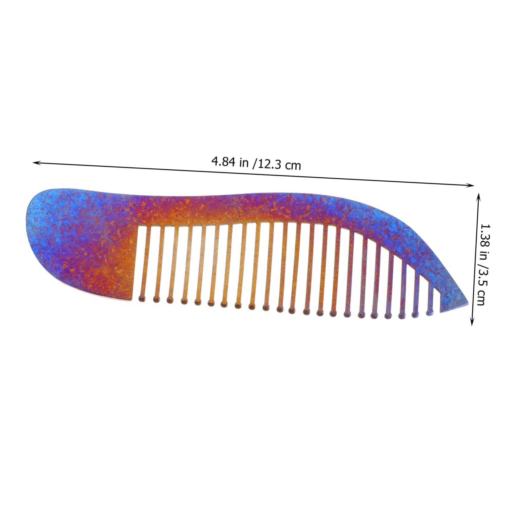 Healeved 4piezas Peine De Titanio Antiestático Para Estilismo Profesional Peine Portátil De Barbería y Salón Para Cortes y Peinados Ligero y Resistente La Corrosión