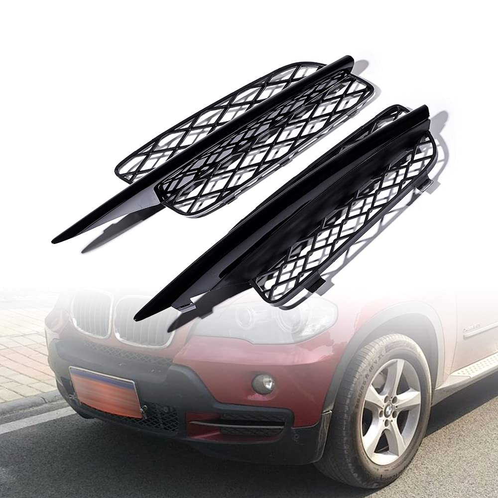 Grille Inférieure Pare-chocs Avant Pour BMW X5 E70 (2008-2010) – ABS – Installation Clipser