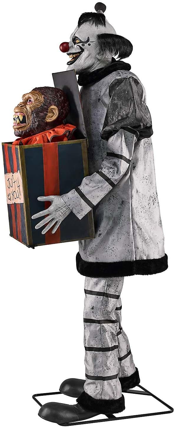 Spirit Halloween 6 Ft 6 In Monkey Business Animatronic, Halloween Decorations, Animated, Multicolor