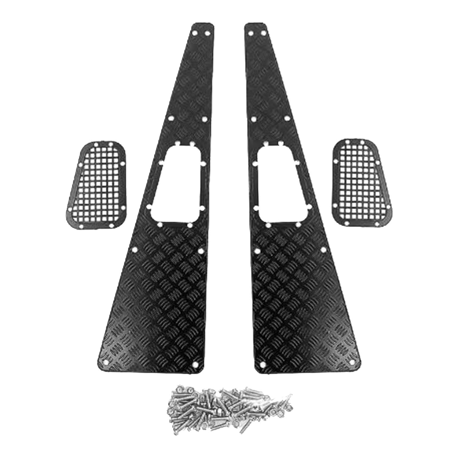 οΌ‘οΌ·οΌ¨οΌ‘οΌ― Hood Trim Piece for TRX4 Defender 1/10 RC Crawler with Anti-skid Plate And Accessories, Black