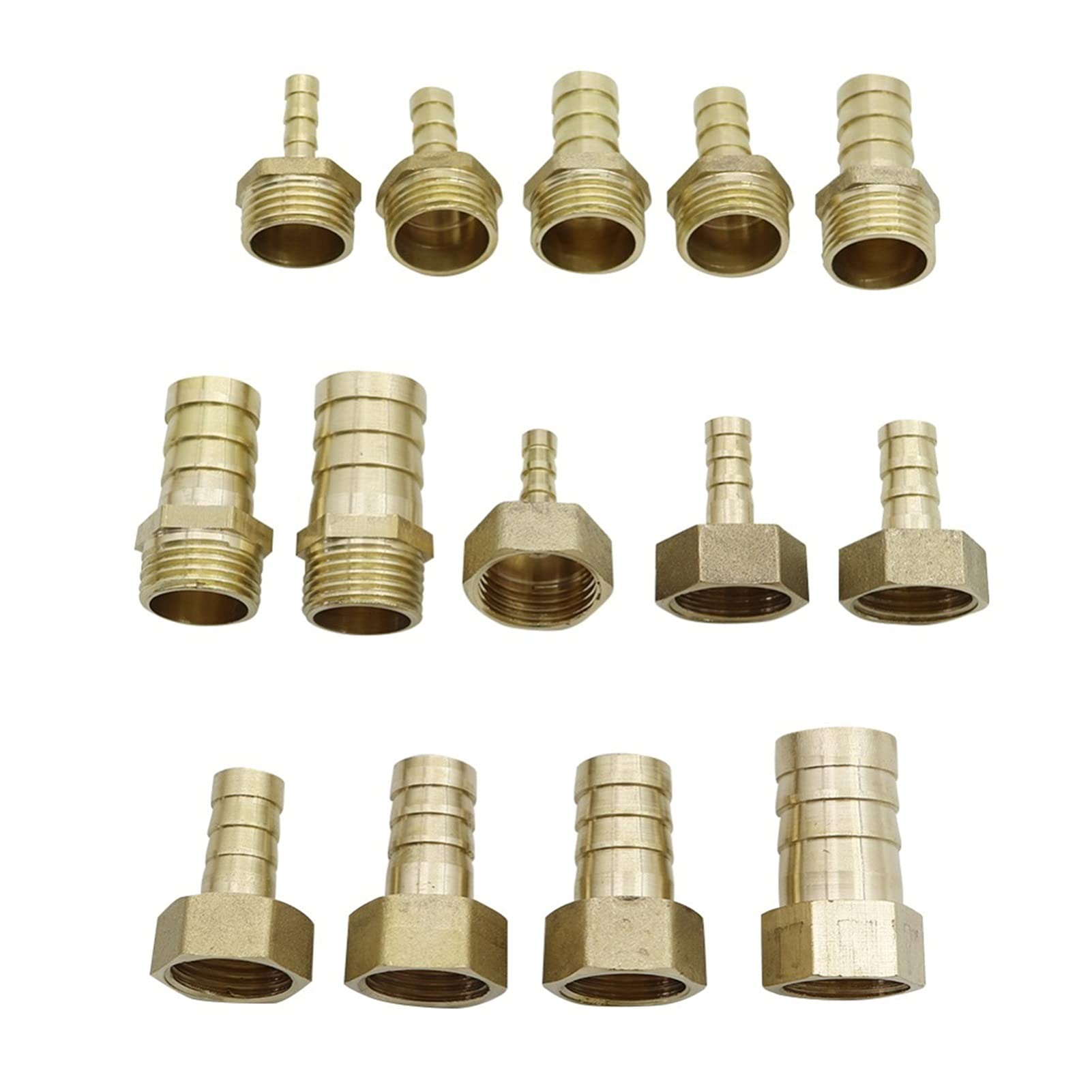 Garden Plumbing 6-19mm, Pipe Connection to 1/2" Thread, Aquarium Drain Hose, Joinery Irrigation Pipe System, 30 Pipe Fittings (Color : External Thread 20mm, Size : 6mm)