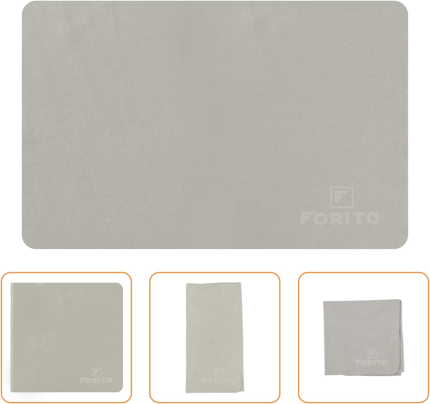 F FORITO Microfiber Liner Cleaning Cloth 15" with Screen Keyboard Imprint Protection, Compatible with MacBook Pro 15" and 16"