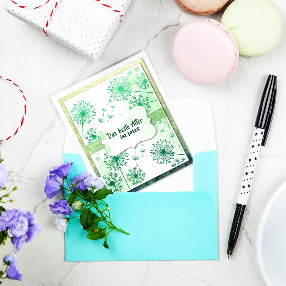 GLOBLELAND Gezegden Duits en bloemenkrans transparante stempels voor doe -het-zelf scrapbooking Duits emotioneel woord siliconen transparante stempel doorzichtige stempels zegels voor het maken van GLOBLELAND Gezegden Duits en bloemenkrans transparante stempels voor doe -het-zelf scrapbooking Duits emotioneel woord siliconen transparante stempel doorzichtige stempels zegels voor het maken van