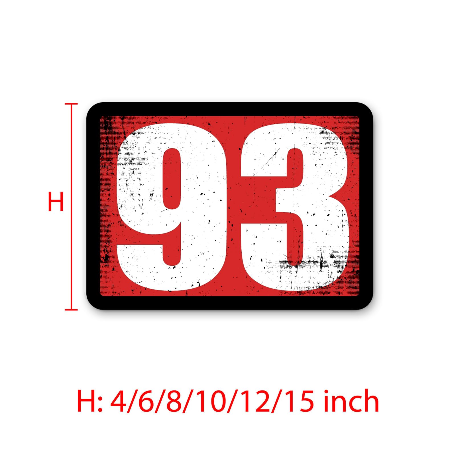 Vintage Racing Number Decals