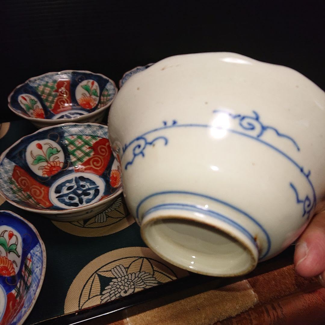 Amazon.co.jp: 古伊万里 赤絵 色絵 鉢 唐草模様 : Hobbies