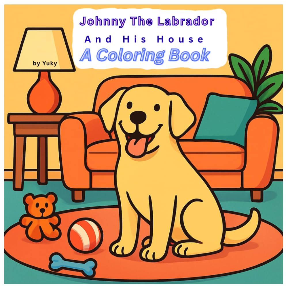 Johnny The Labrador, and His House: Coloring Book (JOHNNY THE LABRADOR The Adventure Series)