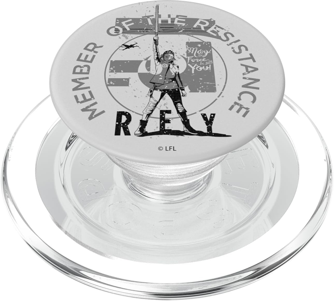 Star Wars The Last Jedi Rey Member Of The Resistance PopSockets MagSafe PopGrip for iPhone