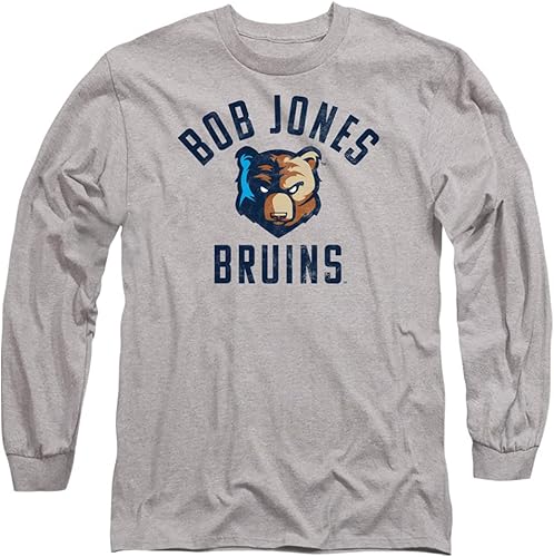 Miniatura 2 de Bob Jones University Official Bruins Logo Unisex Adult Long-Sleeve T Shirt