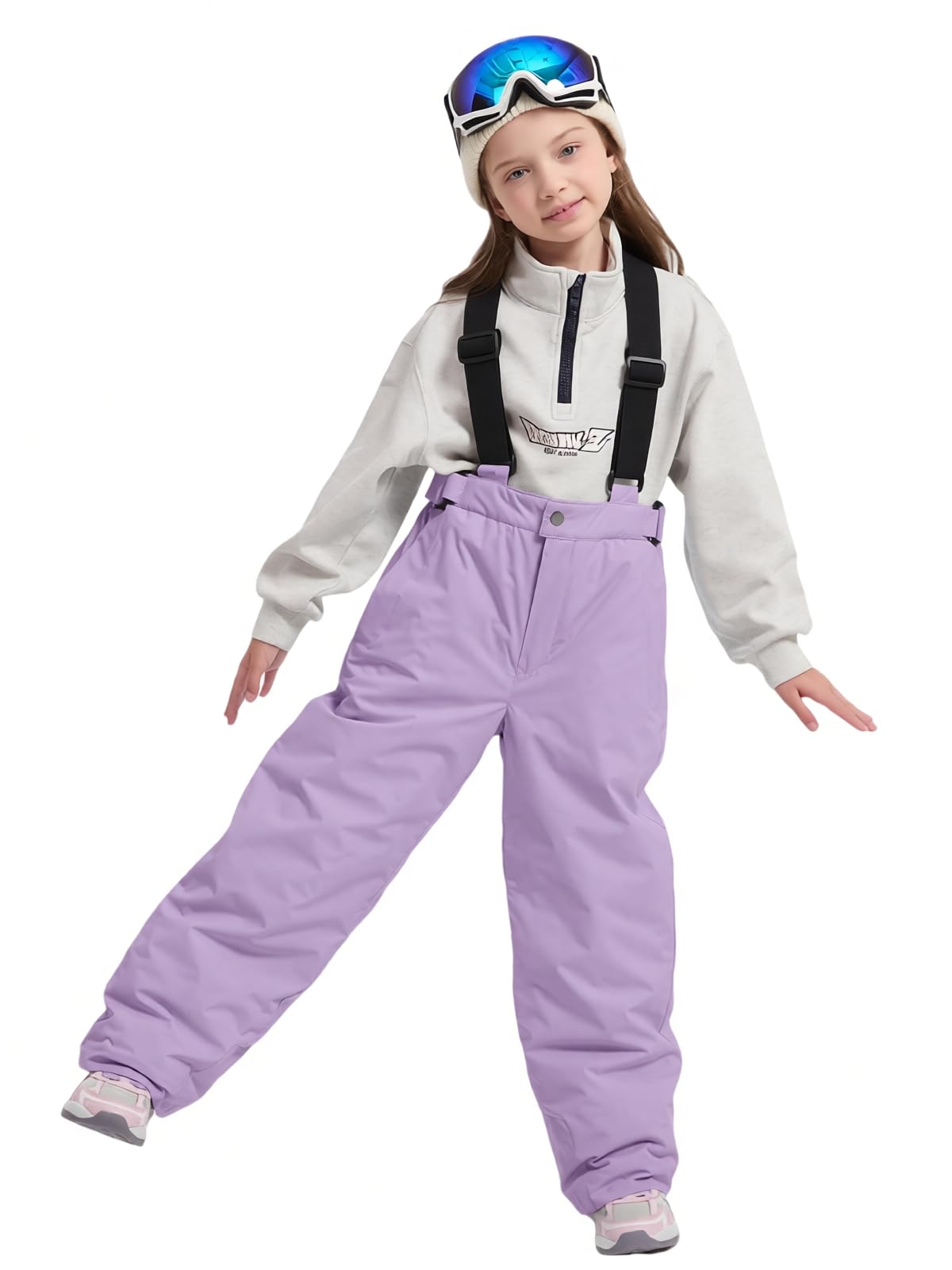 Bluemagic Kinder Latzhose Schneehose,Isolierte Ski Snowboardhose