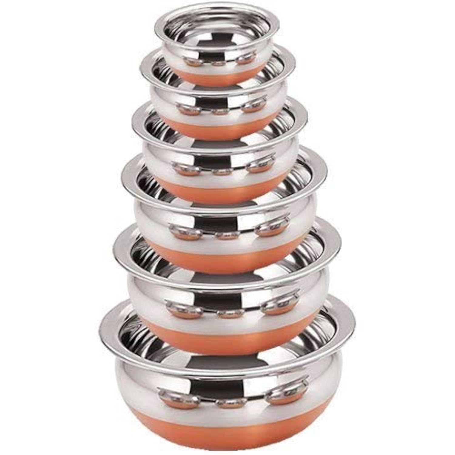 Stainless Steel Copper Bottom Handi Pot 6 Piece Set