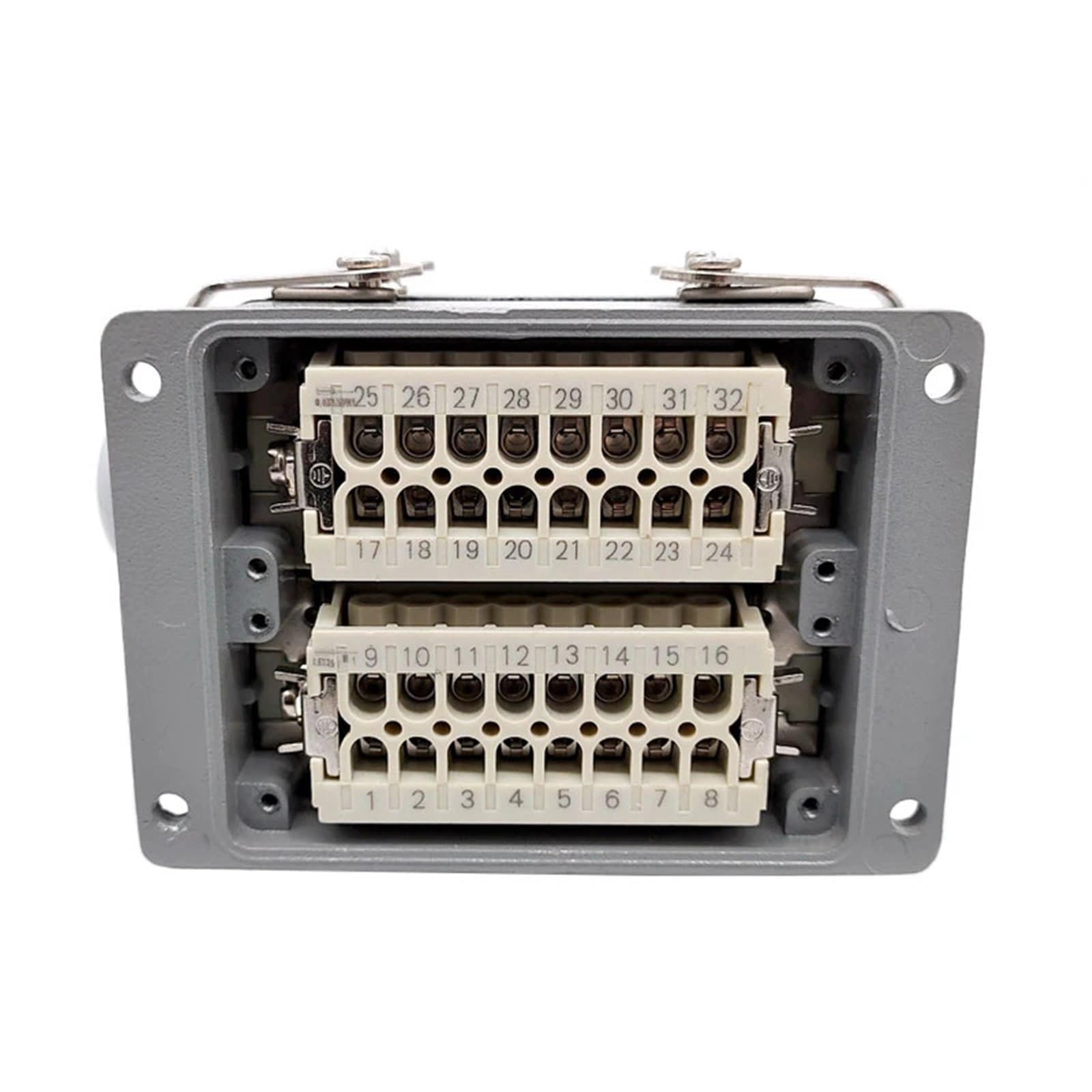 Connecteur industriel robuste HDC-HE-032-1/2 F/M 32 broches 16 A, connecteur rectangulaire, connexion à vis(HDC-HE-032-2)