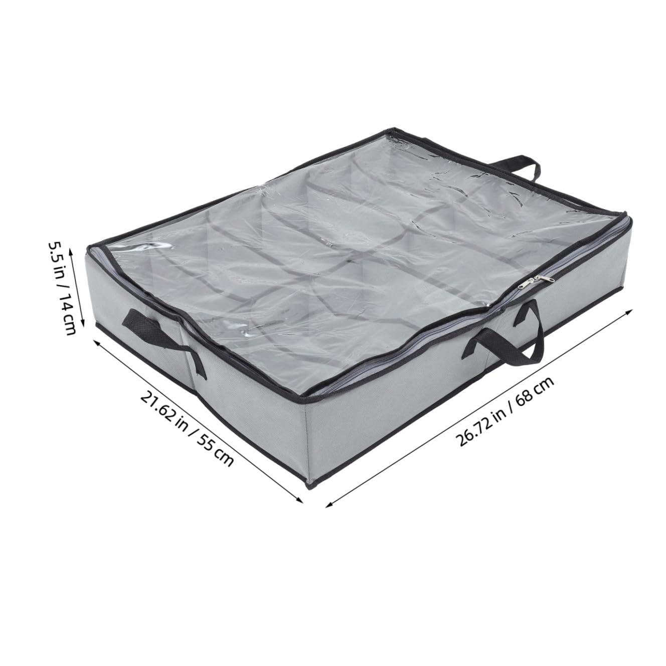 Scatola Porta Scarpe Pieghevole con Design Contenitore per Scarpe Trasparente con Cerniera Borsa Portascarpe Leggera e Pratica per Archiviazione Quotidiana