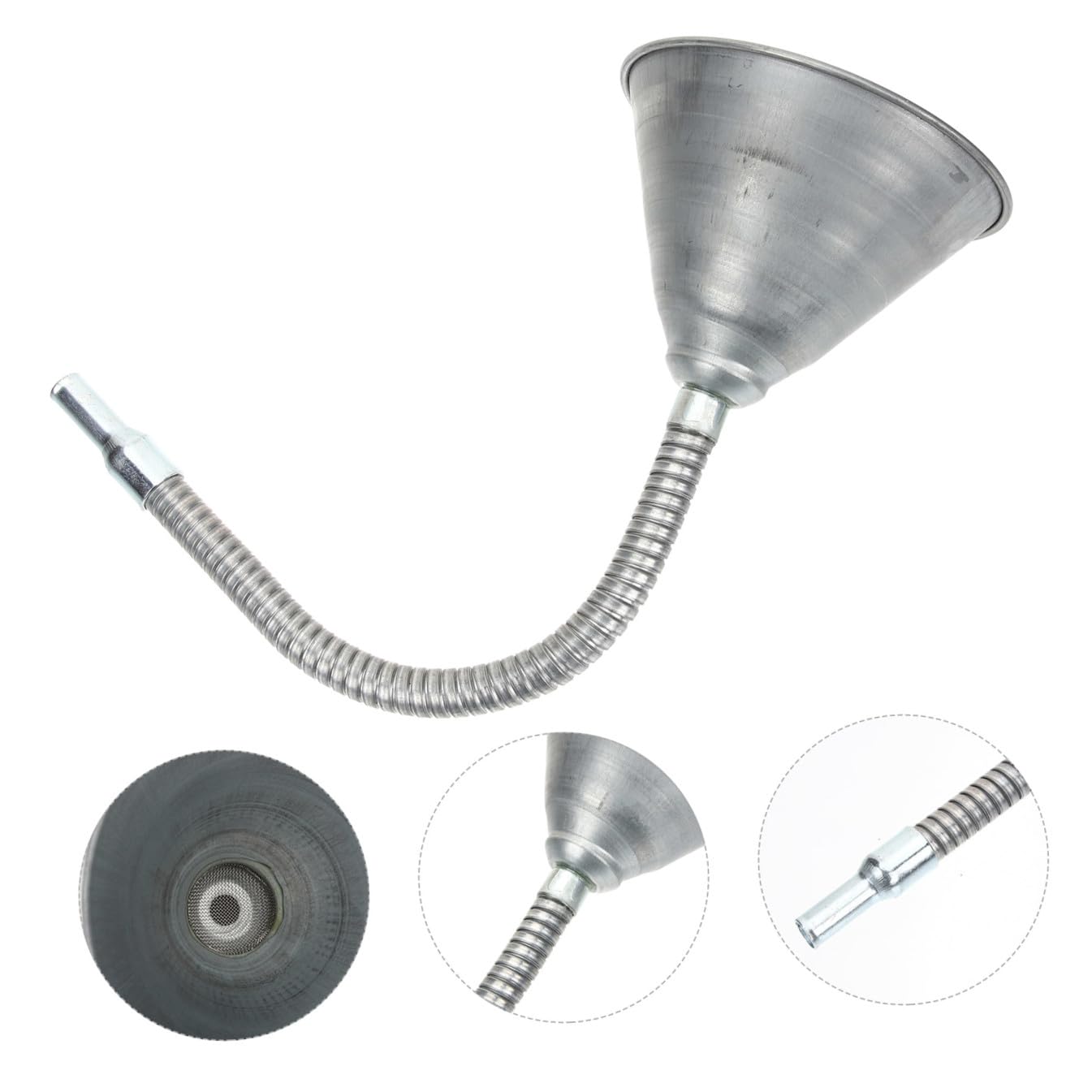 Embudo de Aceite de Hierro Flexible Automotriz Extra Largo