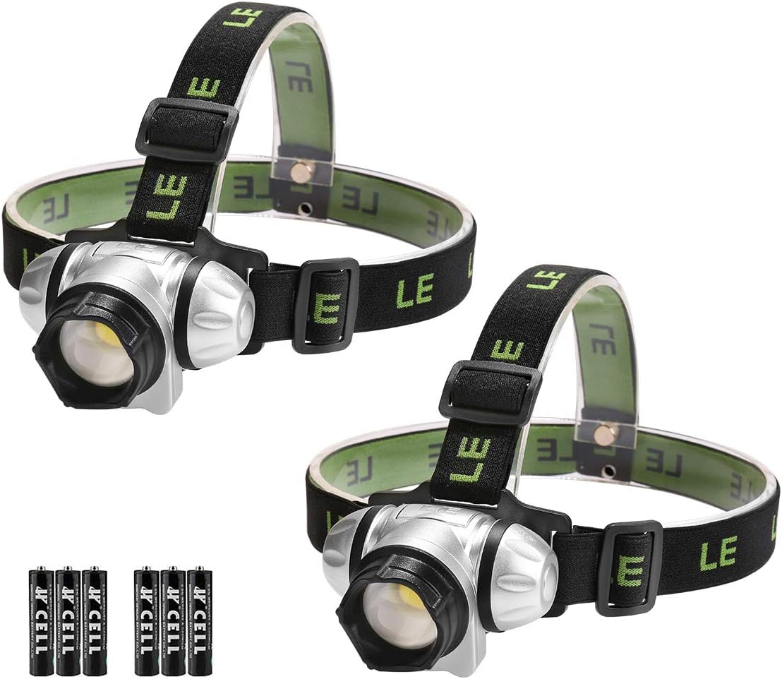 LED Headlamp Flashlight, Headlight with Red Light, IPX4