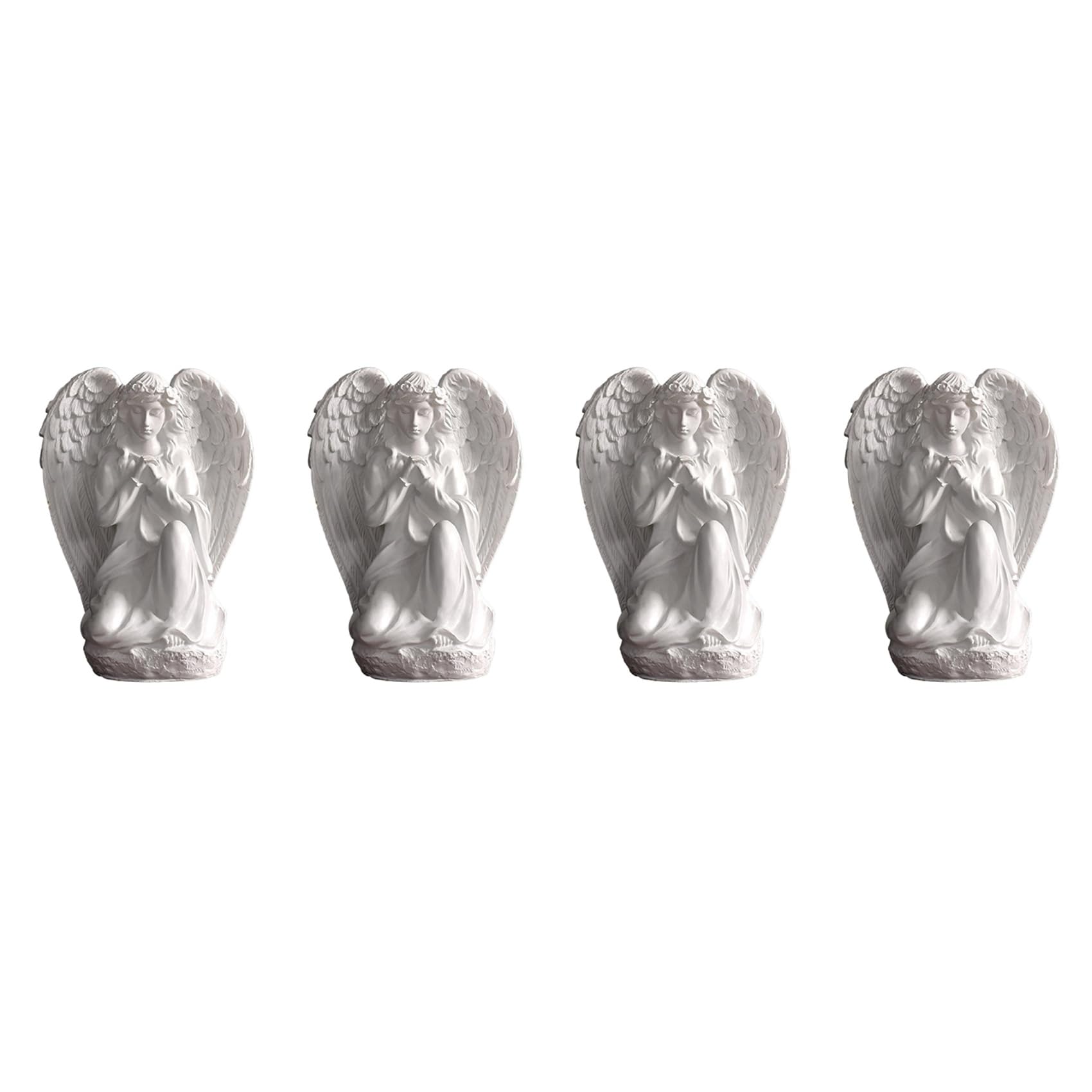 Hndhbfgrt 4X Guardian Angel Statue Shelf Living Room Bedroom Figurines Praying Adorable Angels Statues Gifts for Women
