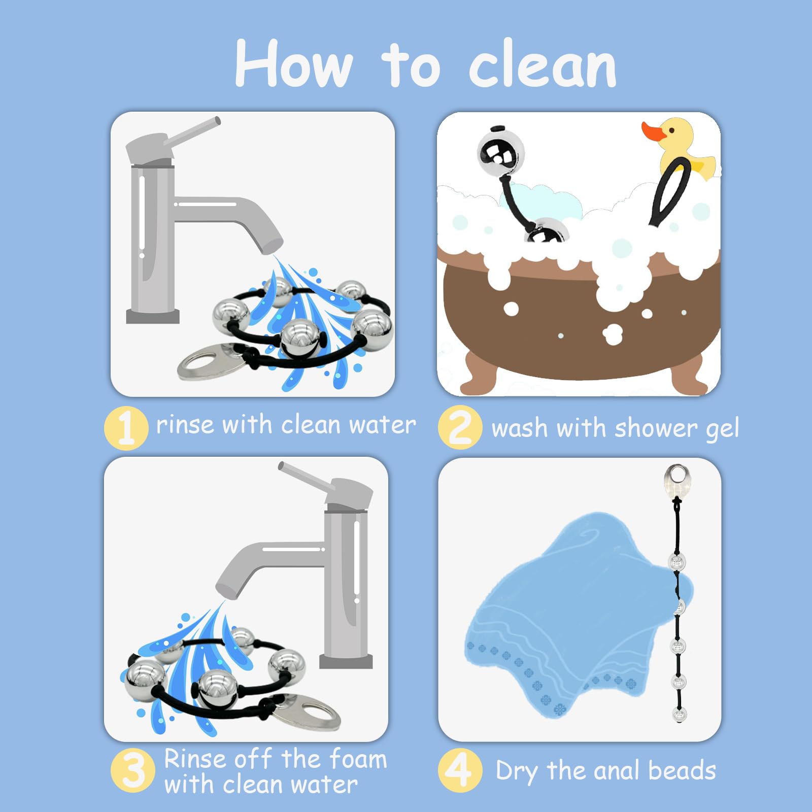 Metal Anal Balls, Stainless Steel Anal Sex Beads Butt Plug Bead with 5 Metal Balls String Rope BDSM Toys Vaginal Dialator Spreader Masturbation Anal Beeds Training for Women Men Beginner (Silver): Solid Beads silicone rope