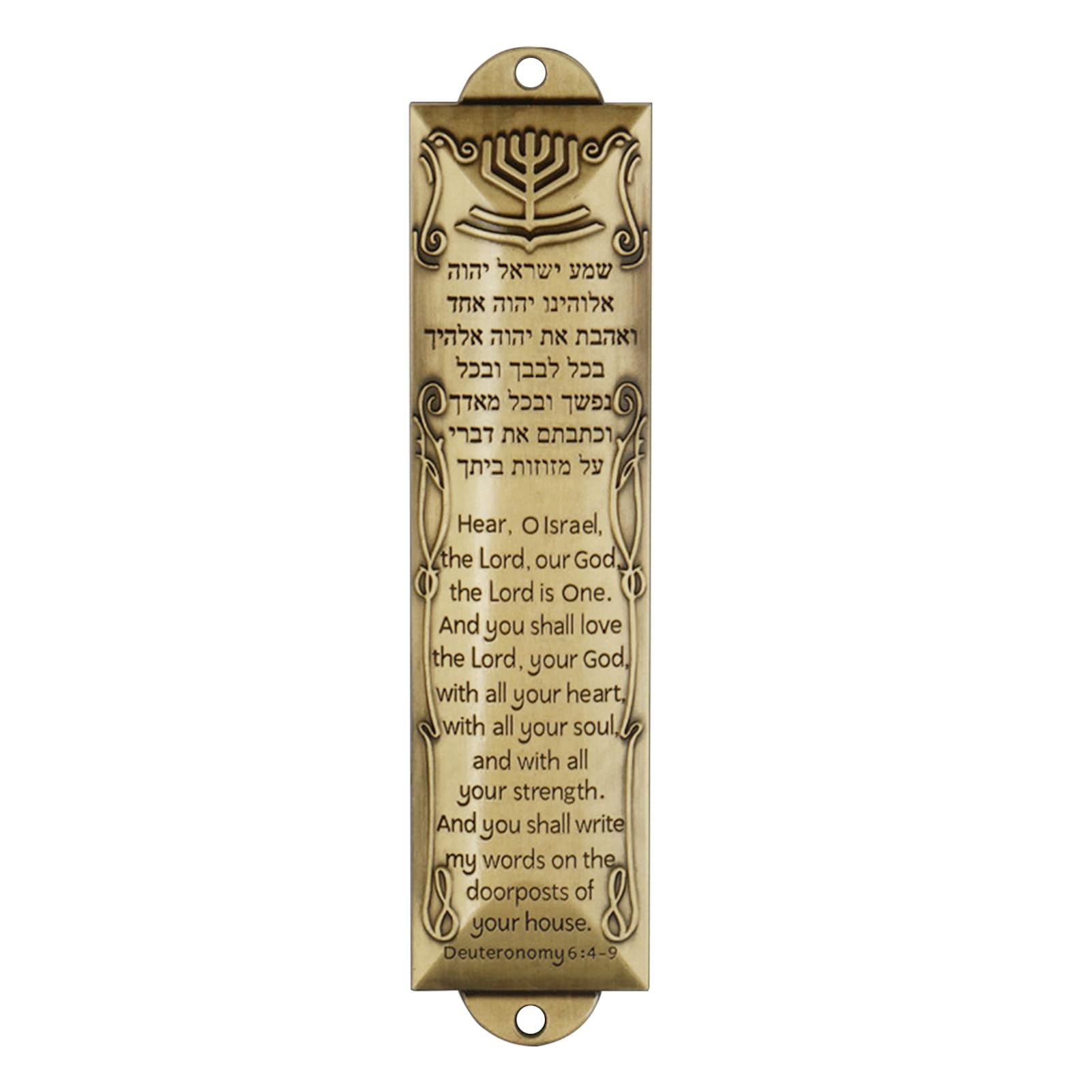 matumou Door Mezuzah Rustproof Resistant Metal Jewish Mezuza Plaque Door Window Decoration Blessing Gift