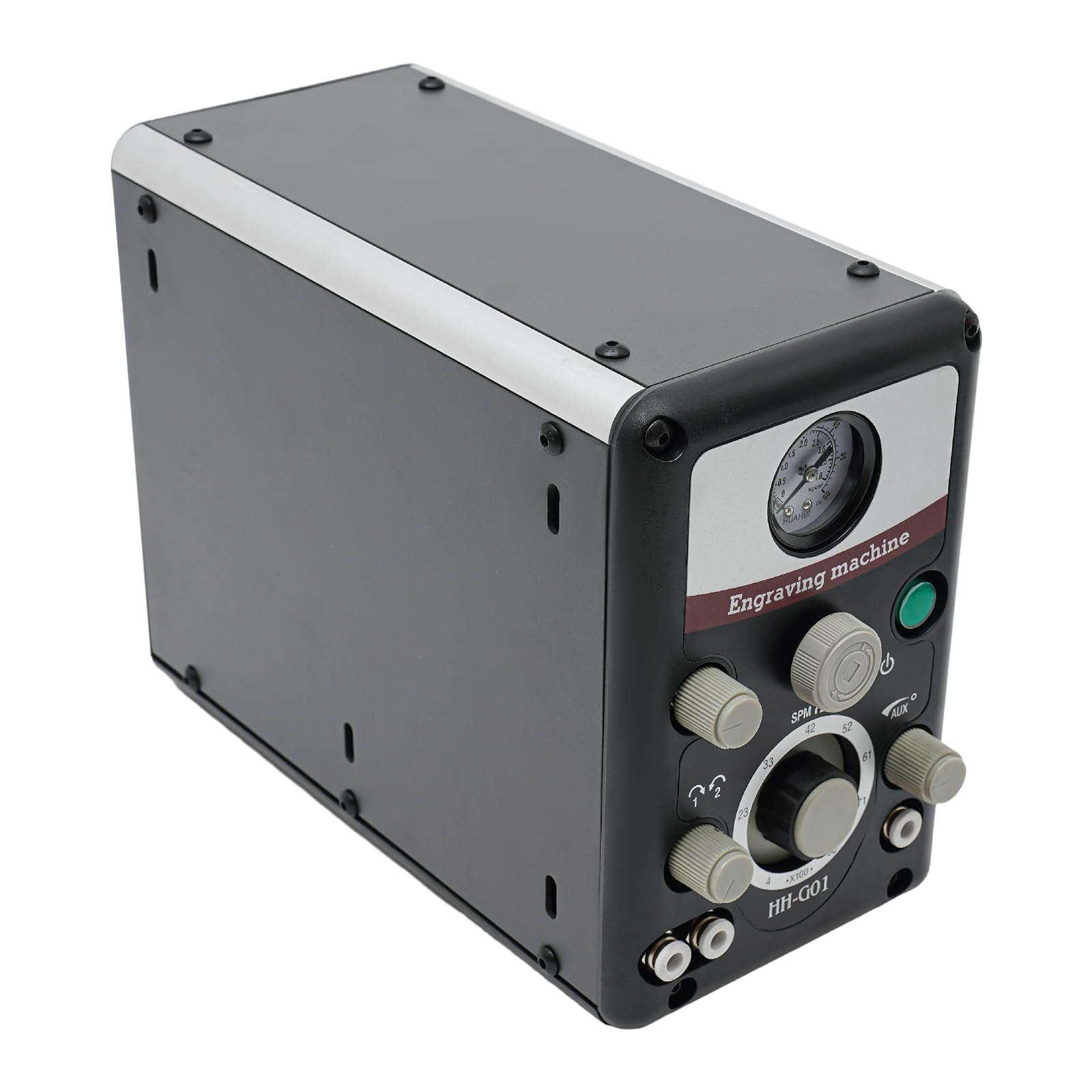 Macchina per incisione pneumatica per gioielli, macchina per incisione da tavolo, con pedale e strumento di pressione dell'aria, 80 W, potenza 400-8000 giri/min, per incisioni precise