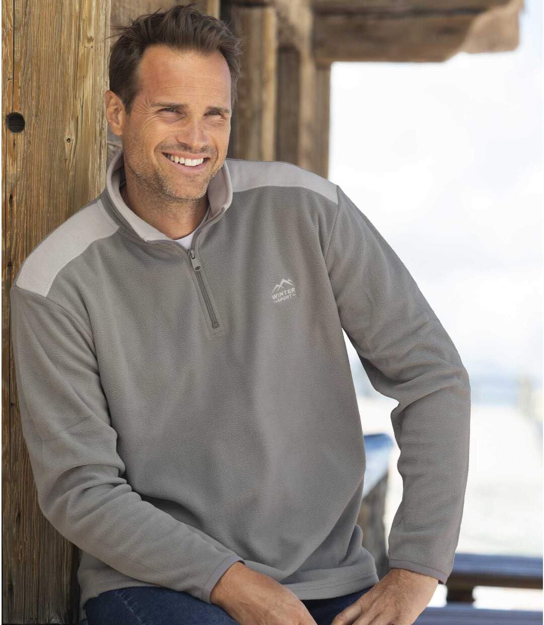 ATLAS FOR MEN - Set di 4 Maglioni in Micropile da Uomo - Leggeri e Morbidi - Perfetti per l'inverno - Disponibili in Taglie Grandi da M a 5XL