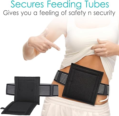 Miniatura 2 de Cinturón de tubo de alimentación transpirable, cinturones de tubos G, cinturón de tubo de clavija, soporte elástico para tubo G, suministros de