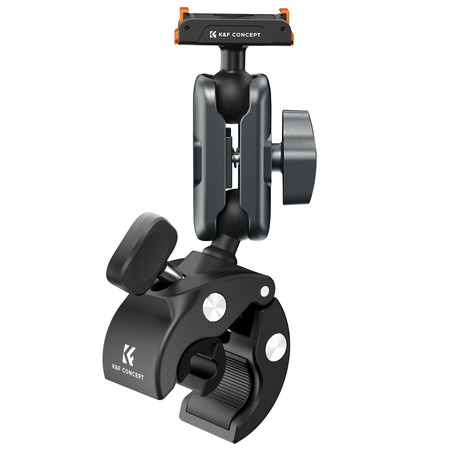 K&F CONCEPT Bike Handlebar Mount with Magnetic Mount, Super Clamp Camera Mount with Quick Release Design, Bicycle Motorcycle Mount Compatible with Osmo Action 5 Pro/4/3 Osmo 360 - 1