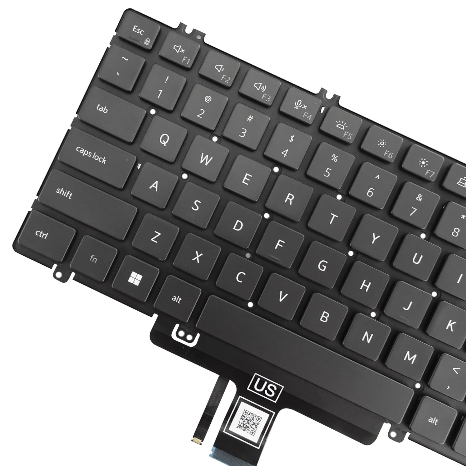 Dell Latitude 5520 5521 5530 Precision 3560 3561 3580 3581 P104F z podświetleniem klawiatury (US, podświetlenie)