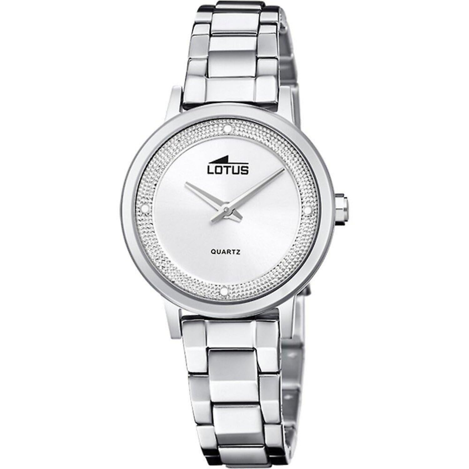 LOTUS Reloj Mujer Analógico de Acero Inoxidable 316l Plateado