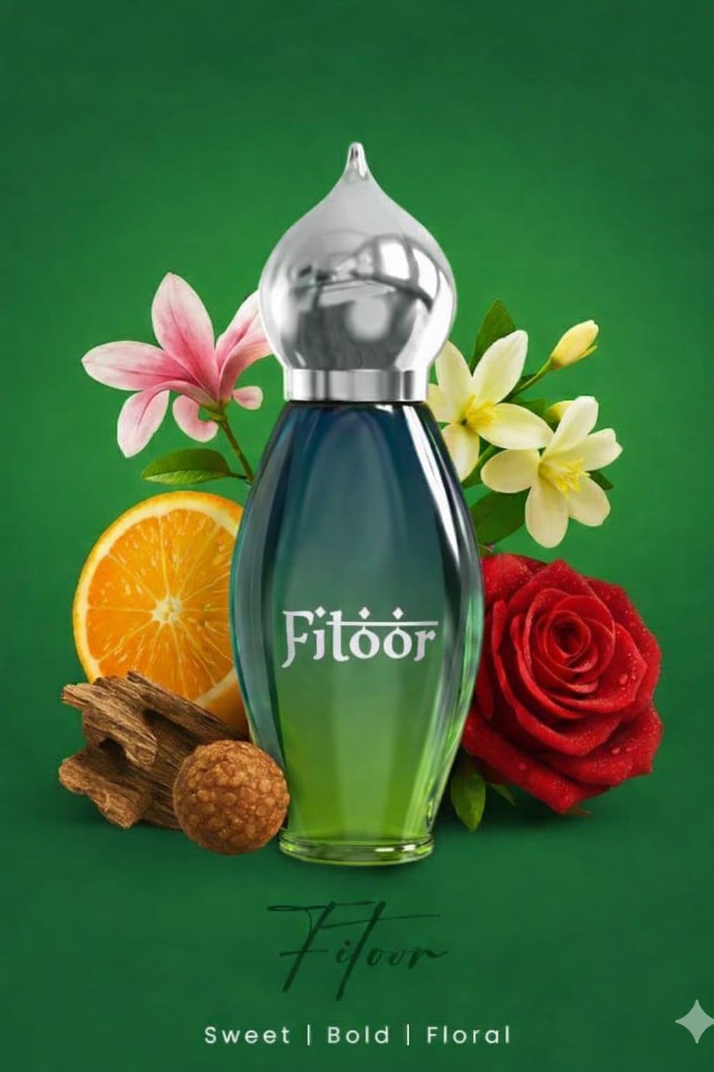 Fitoor Perfume Attar Floral Fragrance - Sweet and Bold - Green Bottle with Silver Cap Attar-image-15