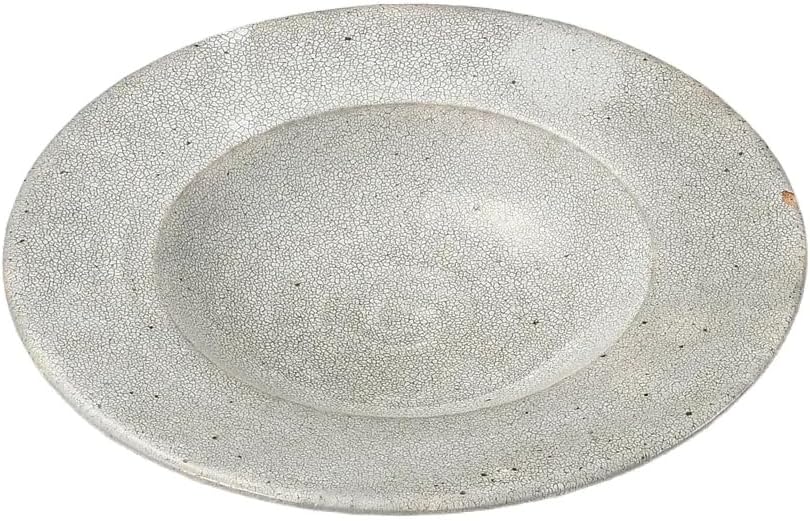 錆梅花皮6寸浅鉢 | 丸皿（小） [ 20&times;3.5㎝ ]