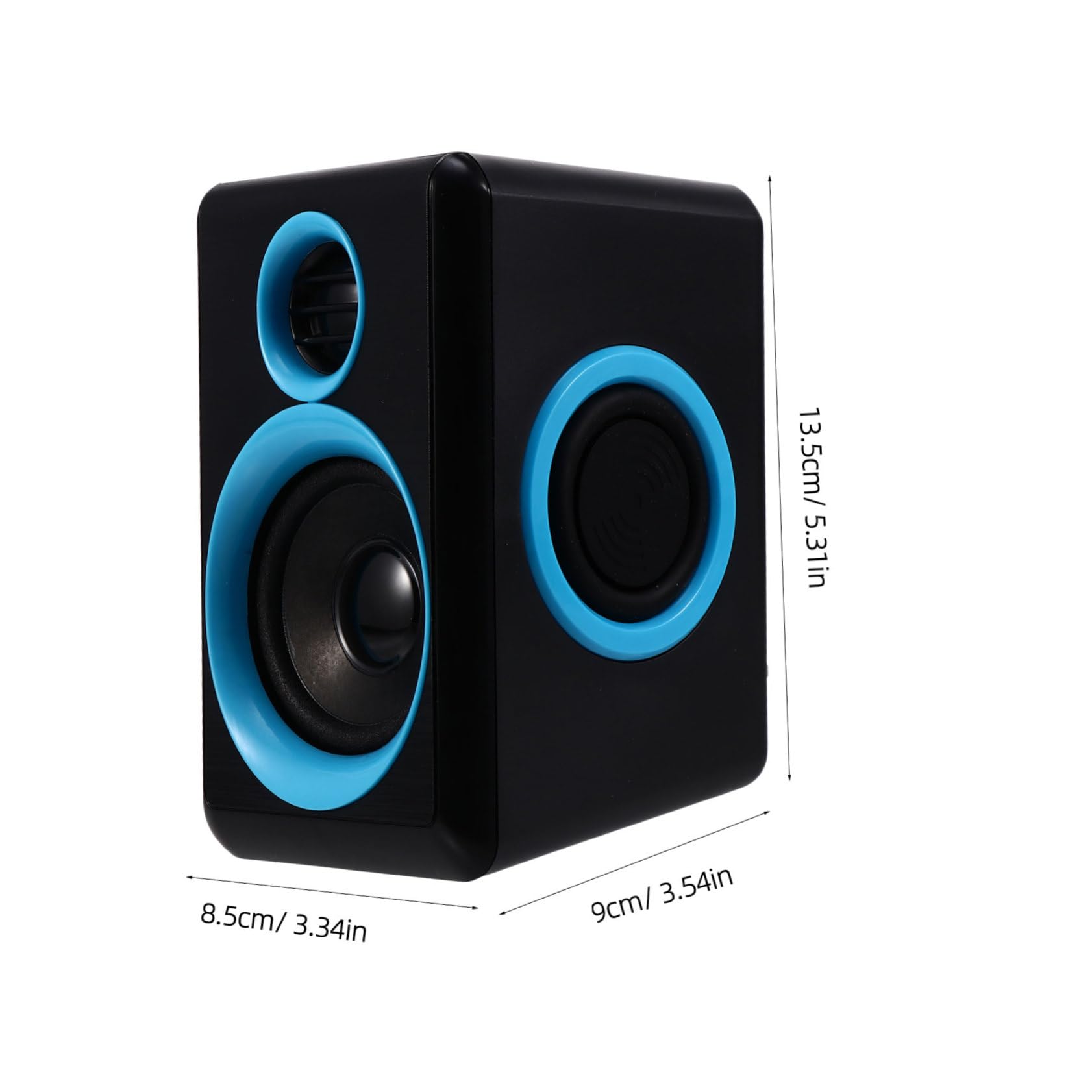 SWOOMEY 2pcs Mini USB Speakers Compact Loudspeaker Box Outstanding Sound Quality for Home Office Use Compatible Laptops and Tablets Friends