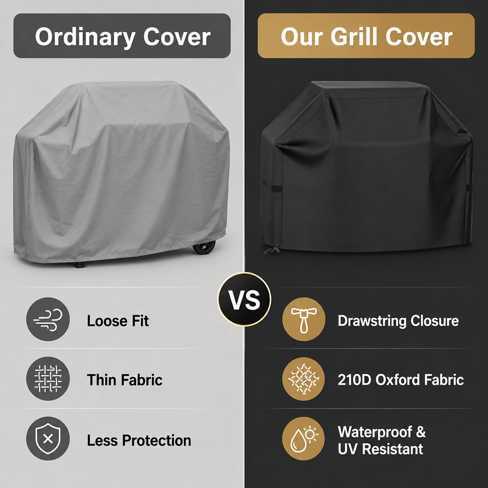 Copertura per Barbecue Esterno per 405 Chic Clearview Smart Stainless Gas Grill 2025 2026+, 210D Oxford Impermeabile BBQ Copri UV Antipolvere Antivento Telo, Giardino Terrazzo