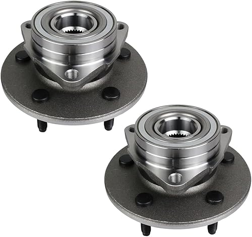 Autoround Par 515017 Buje de rueda delantera y montaje de cojinete de repuesto para Ford F-150 97-00 con 4x4 4WD 5-Lug 2-Wheel ABS