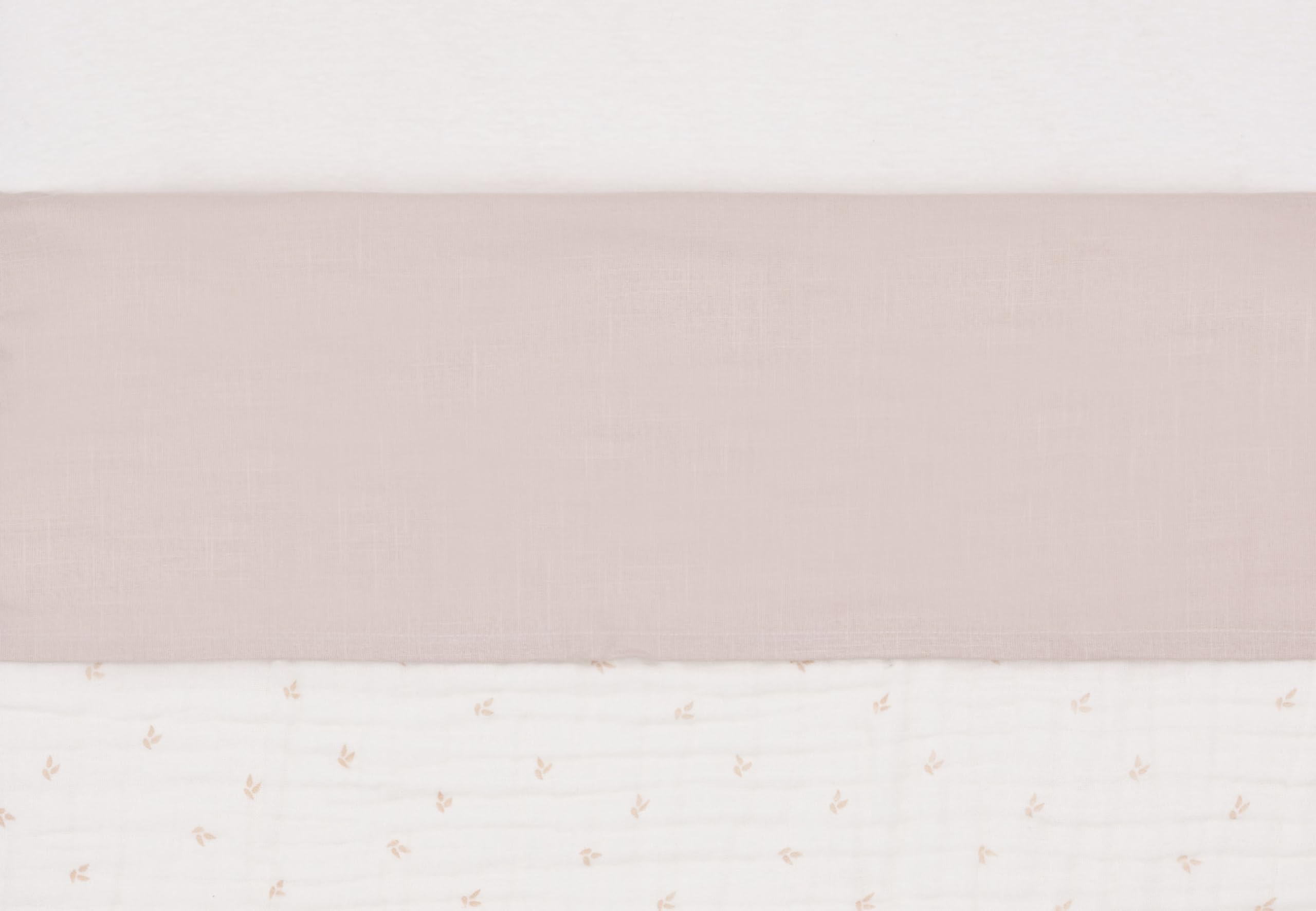 Jollein Bed Sheet Cradle - Slub Nougat - 75 x 100 cm - For Baby Cradle - 100% Cotton - Oeko-Tex Certified - Linen Look - Beige - Image 2