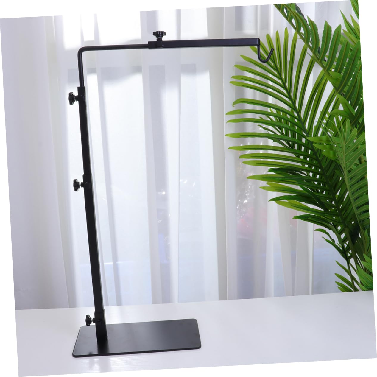 Supporto per Lampada da Basking per Rettili, Ferro Nero | Struttura, per Acquario e Vasca, Sostiene L’illuminazione per Serpenti e Rettili