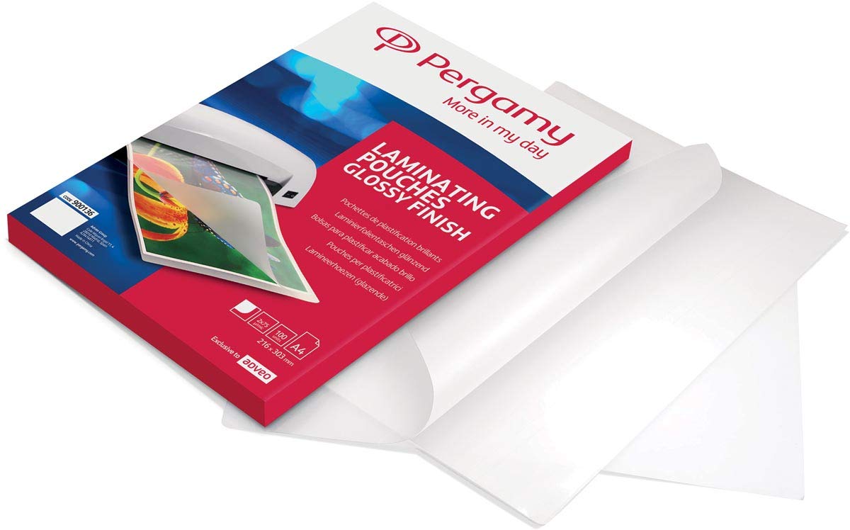 pergamy 900147 plastifier A3 Transparent 2 x 125my