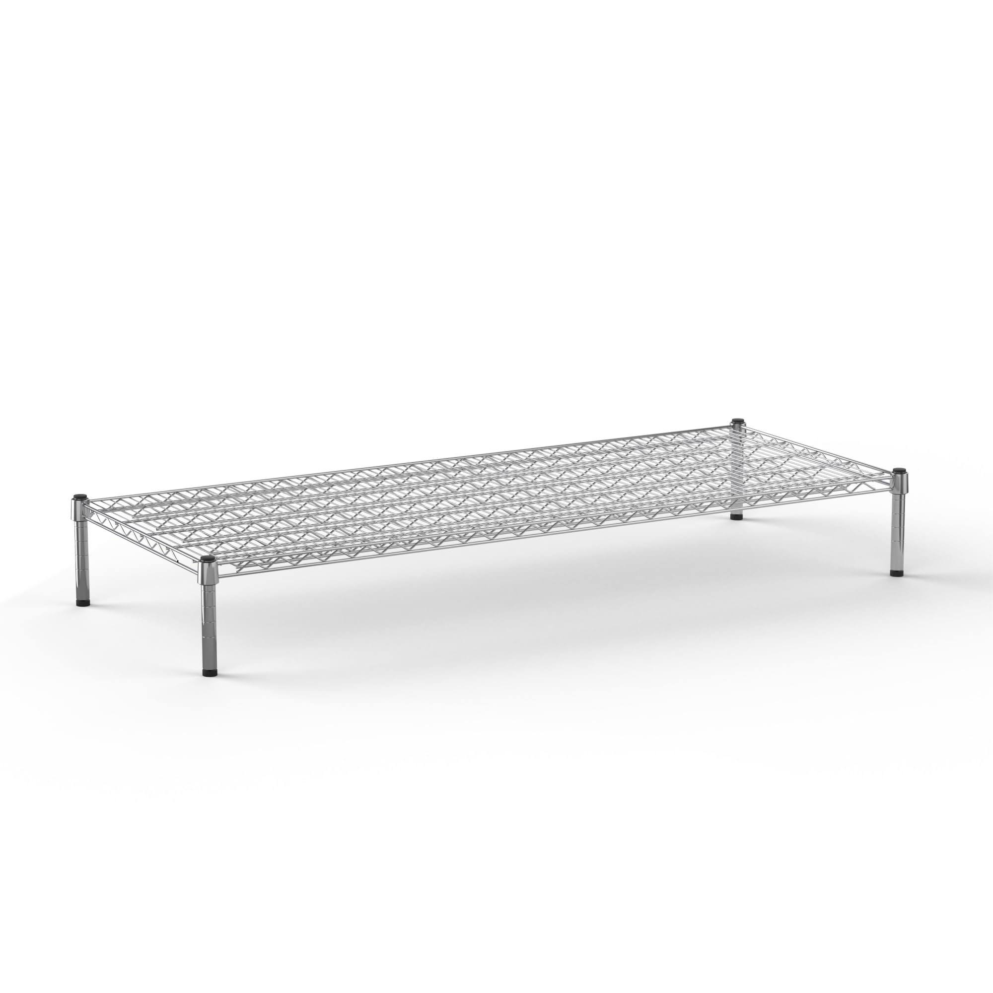 24" Deep x 60" Wide x 8" Height Wire Shelving Kit | 1-Tier | NSF Commercial Storage Rack Unit