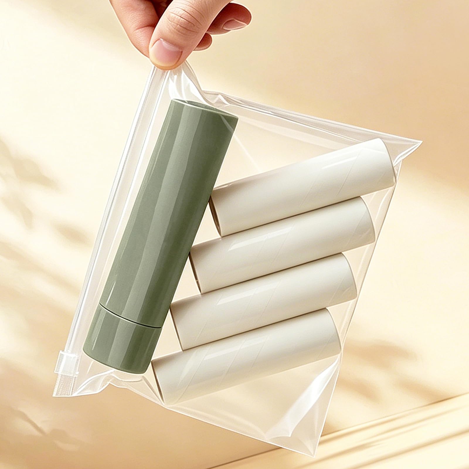 Rodillo de Pelusa de Viaje con Cubierta, Reutilizable, Mini removedor de Pelusas, Rodillo de Bolsillo pequeño para Ropa, Rodillo Adhesivo portátil, 40 Hojas (Verde Pizarra)